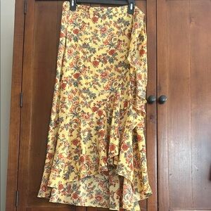 Max Studio - Floral Yellow Skirt